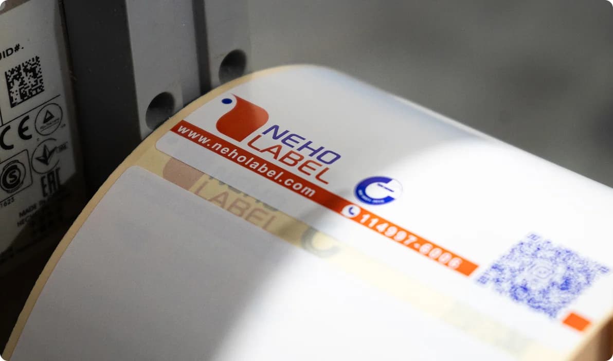 Rollos de etiquetas autoadhesivas Neholabel